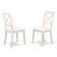 Ensemble de table de salle à manger 7 pièces composé d'une table de salle à manger ovale avec rallonge papillon et 6 chaises de salle à manger en similicuir, blanc lin-835659332