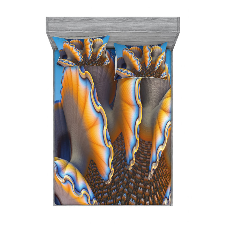 Microfiber Sheet Set, Queen Sheet Shet with 2 Pillowcases