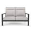 Causeuse d'extérieur en métal avec coussin Sunbrella Townsend-112790356-129973571-129973572
