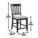Ilcho Slat Back Side Chair in Gray