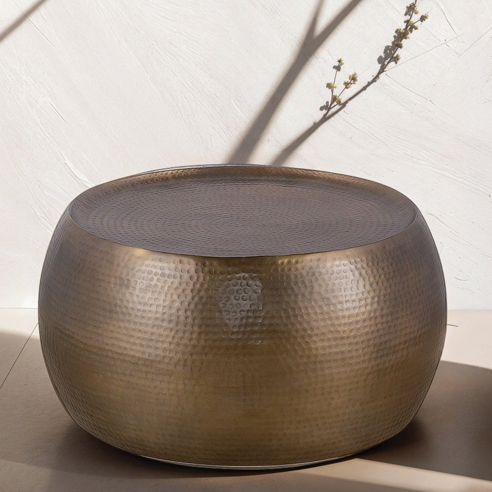 Latitude Run® Modern Contemporary Round Aluminum Coffee Table | Wayfair