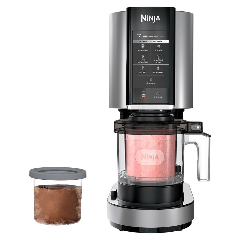 Ninja Creami Silver 0.5 qt Ice Cream Maker 18.39 in. H X 8.58 in. W X 17.44 in. L, Silver