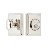 Carre Single Cylinder Deadbolt with Square Rosette