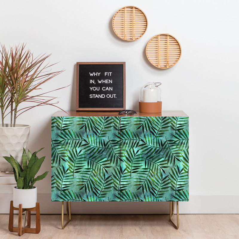 Crédence Schatzi Brown Goddess Palm Emerald