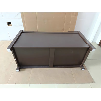 Julijana Kids Wooden Toy Box Storage with Safety Hinged Lid for Ages 2+