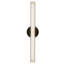 Tole 24-in Black dimmable LED Wall Sconce-162125450