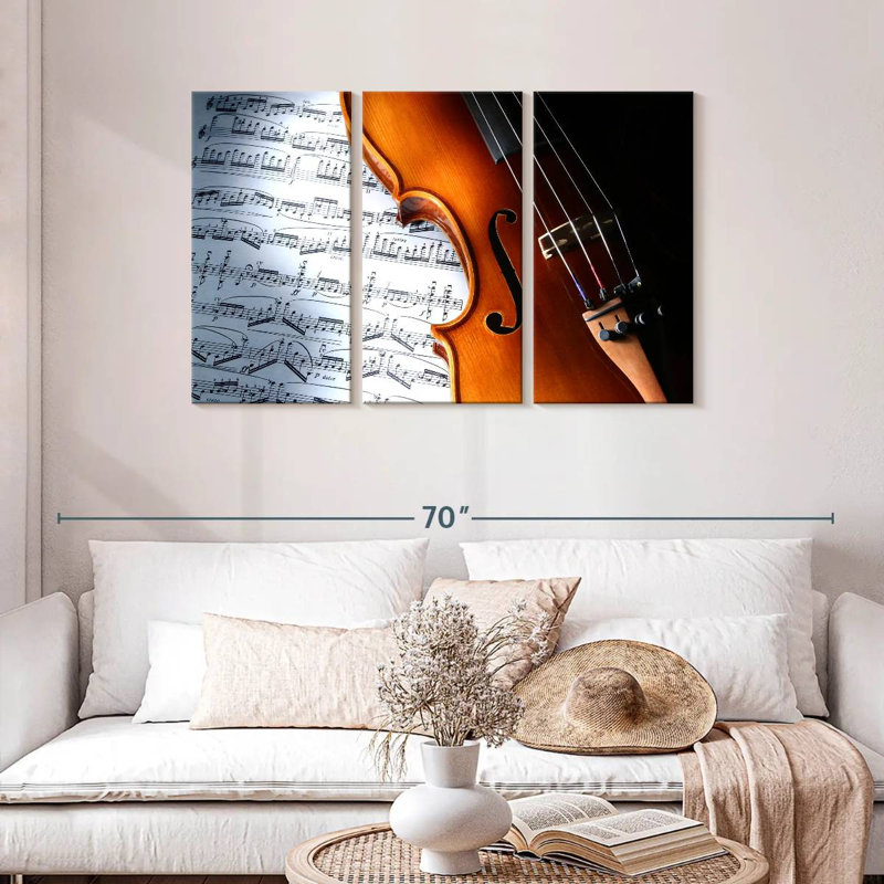 Violin Sheet Cosey, 28" H x 45" W