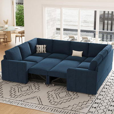 Divan-lit modulaire convertible en U Seybert