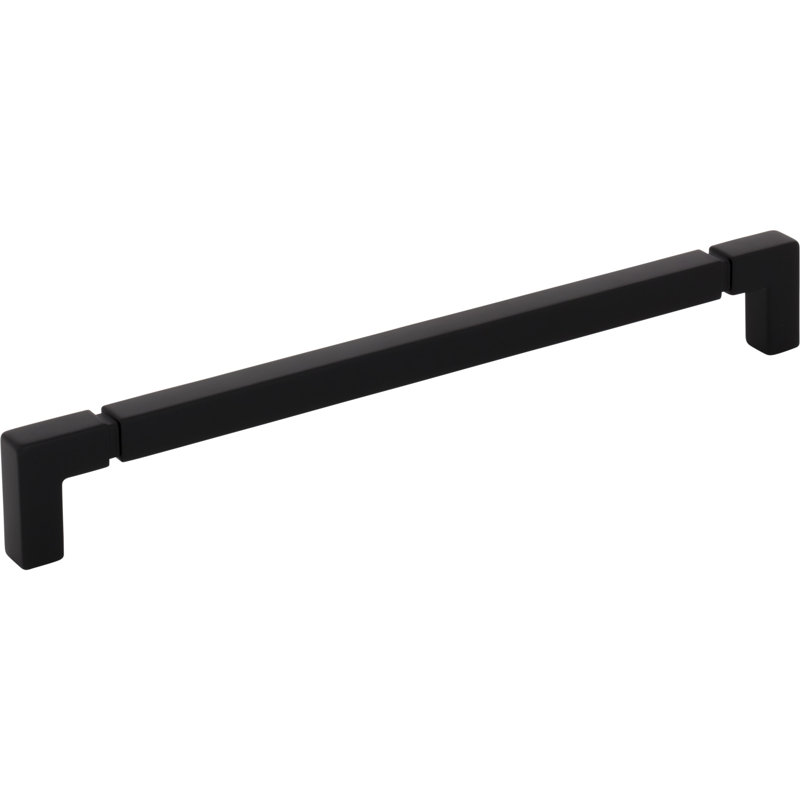 Langston Bar Pull, Flat Black, 8 13/16" Center To Center