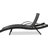 Of 2 Outdoor Chaise Lounges, Black, Ergonomic Design, Adjustable & Side Table, Tested 2Pcs Patio Lounge, Black , 5-Adjustable , Pull-Out Weather Structure-1698670643