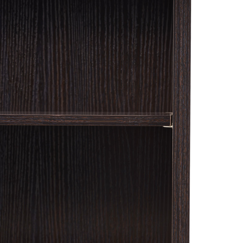 Media Storage Cabinet, 8-Tier DVD Shelf Organizer, 55.91 x 8.66 x 51.18 in Multimedia Storage Organizer for CDs, DVDs, Books & Games, CD Shelf for Living Room, Home Office, Recording Room, Brown