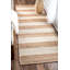 Tapis rayé beige tissé à la main Stockton Springs-20359175
