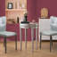 Table de bout ronde, table d'appoint ronde avec cadre à bords en diamant écrasé Bling, table de chevet pour petits espaces, chambre à coucher, café, vestibule, 9,7 po de diamètre x 28,33 po