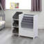 Kids White Display Unit With Fabric Storage Boxes