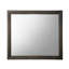 Miroir de salle de bain 1 pièce x 39 po x 35 po en bois synthétique gris