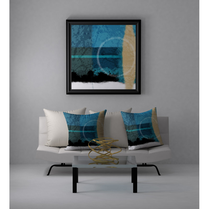 Coussin décoratif carré amplement embrassable, 18 po x 18 po