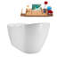 1404.6mm x 718.8mm Freestanding Soaking Acrylic Bathtub-206906358