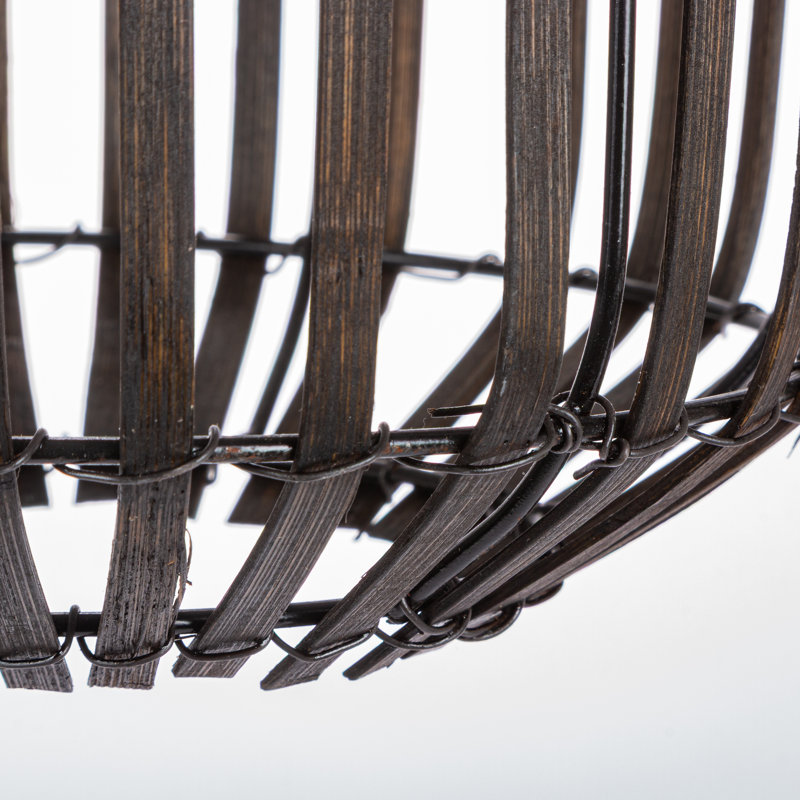 Lanterne de jardin en saule de 15 pouces à énergie solaire - Lumière de jardin extérieure décorative avec ampoule DEL interne et style tissé naturel