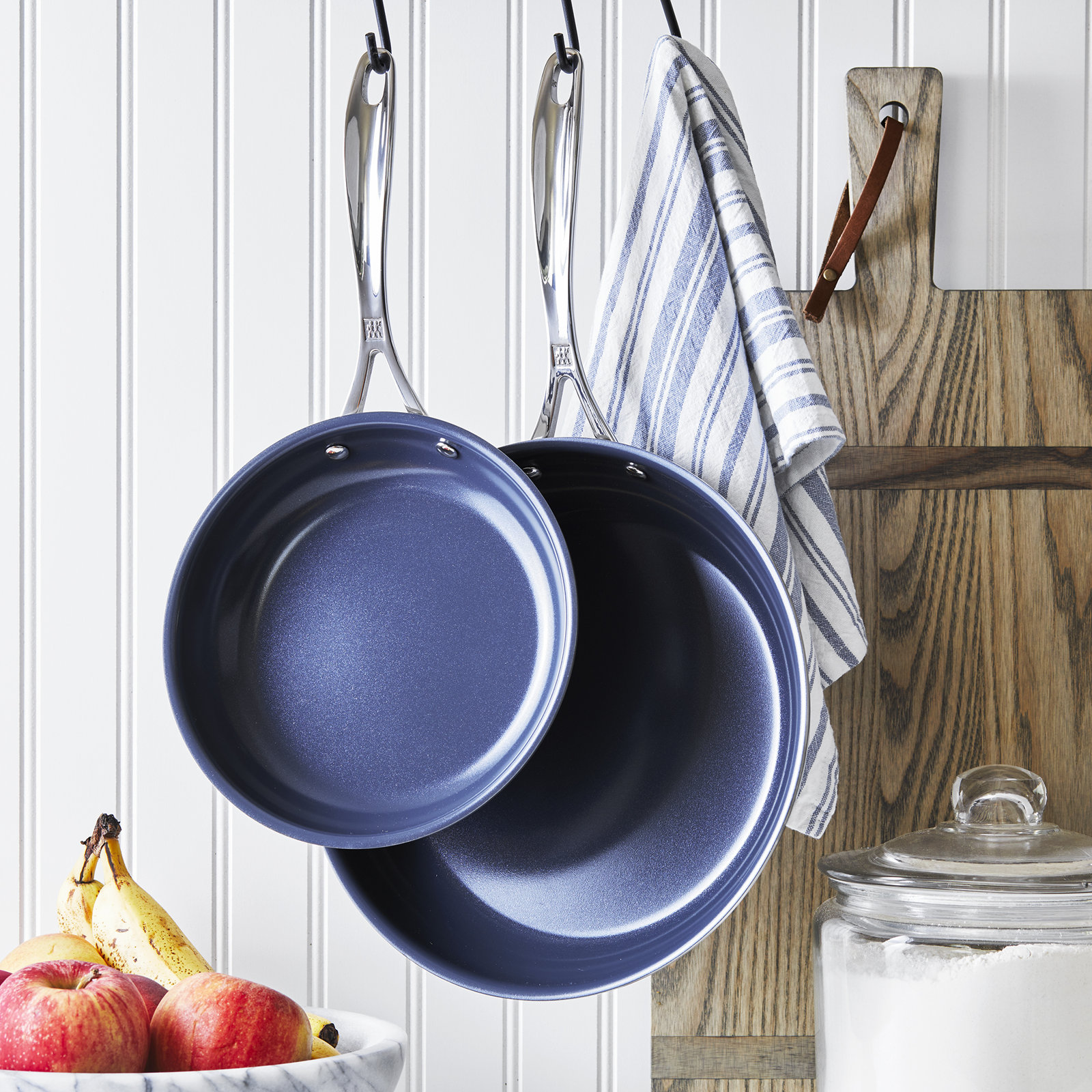 ZWILLING Clad CFX 2-Piece Stainless Steel Ceramic Nonstick 8-in & 10-in Fry Pan Set