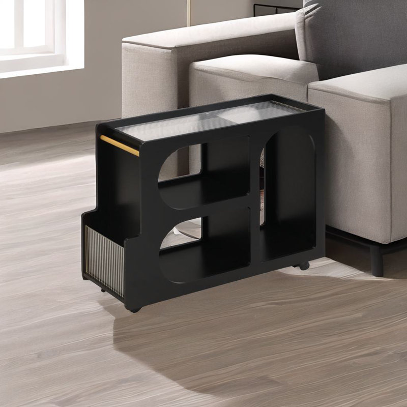 Table de bout mobile, Blanc / Blanc