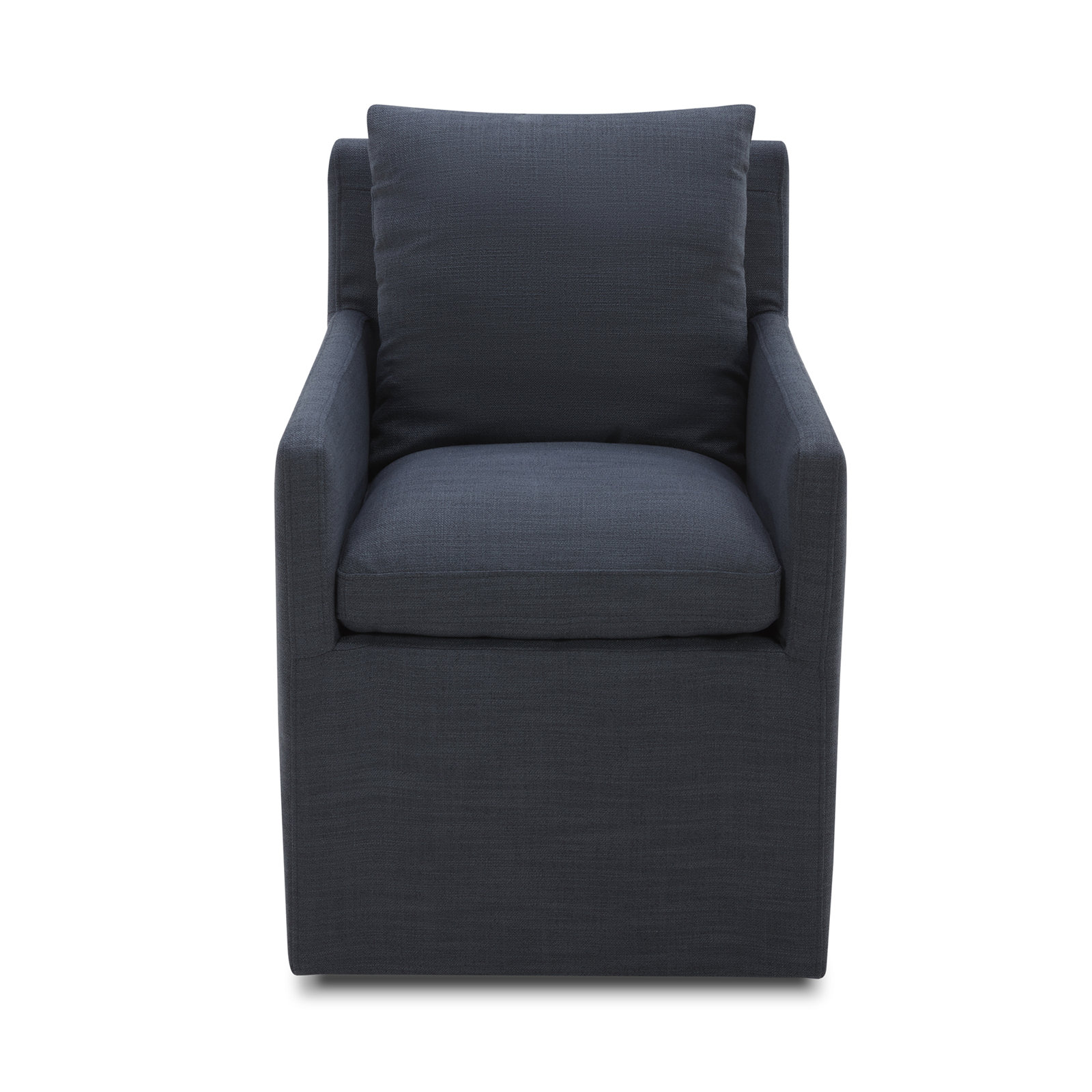 Alayaa Linen Armchair, Effie Indigo Performance Linen