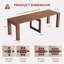 Table de salle à manger extensible avec feuilles amovibles