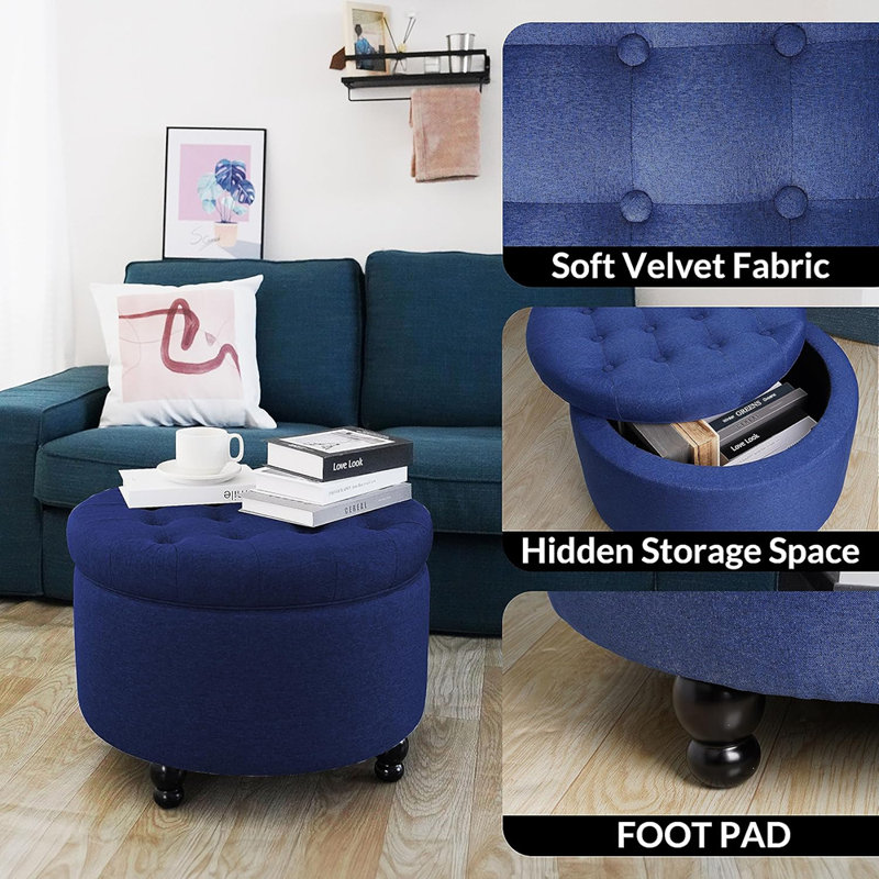 tabouret de pieds, Bleu marine
