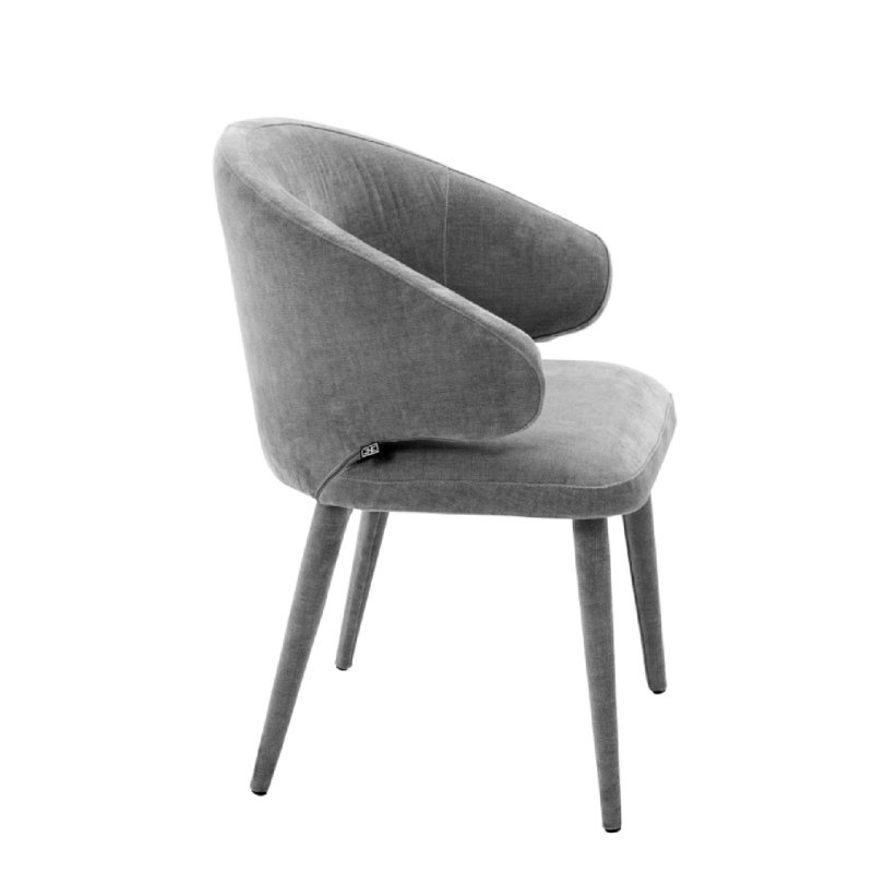 Cardinale Upholstered Arm Chair, Gray