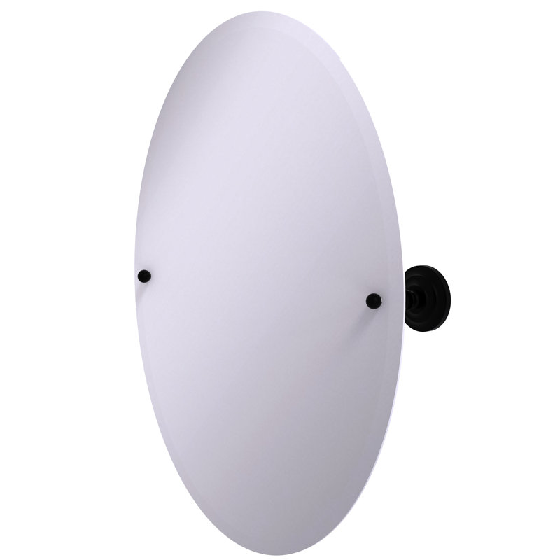 Gober Metal Wall Mirror, Matte Black