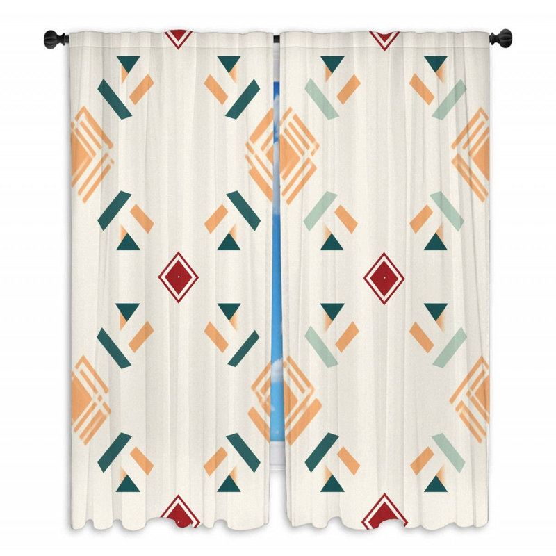Paire de rideaux obscurcissant en polyester, L 20 po x L 63 po