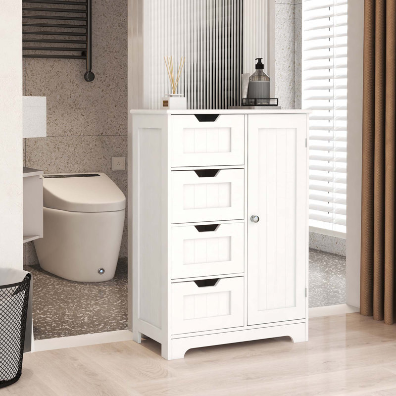 Armoire de rangement autoportante avec tablettes réglables