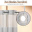 White Waffle Hookless Shower Curtain with Snap on Liner Shower Curtain 180 x 188 cm-841193304
