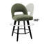 Tabouret de bar et de comptoir pivotant 26 po avec structure en bois massif-797512323-800021080