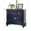 Table de chevet style transitionnel 1pc Nickel