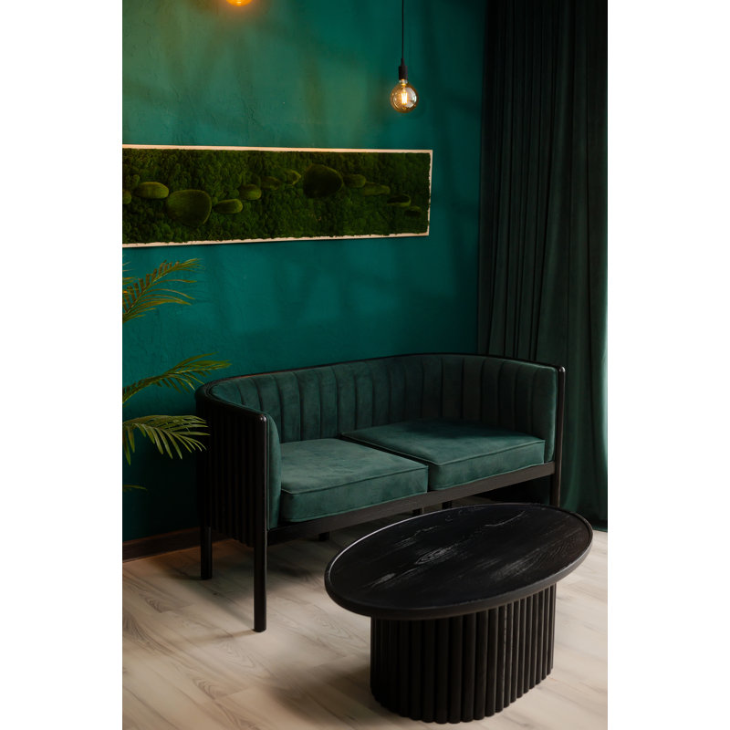 Alton Loveseat, Black, Emerald