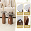Ensemble de tables basses 2P Nesting - plateau en verre, peu encombrant - noyer