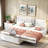 Tadi Upholstery Platform Bed with Multifunctional Trundle-572862942