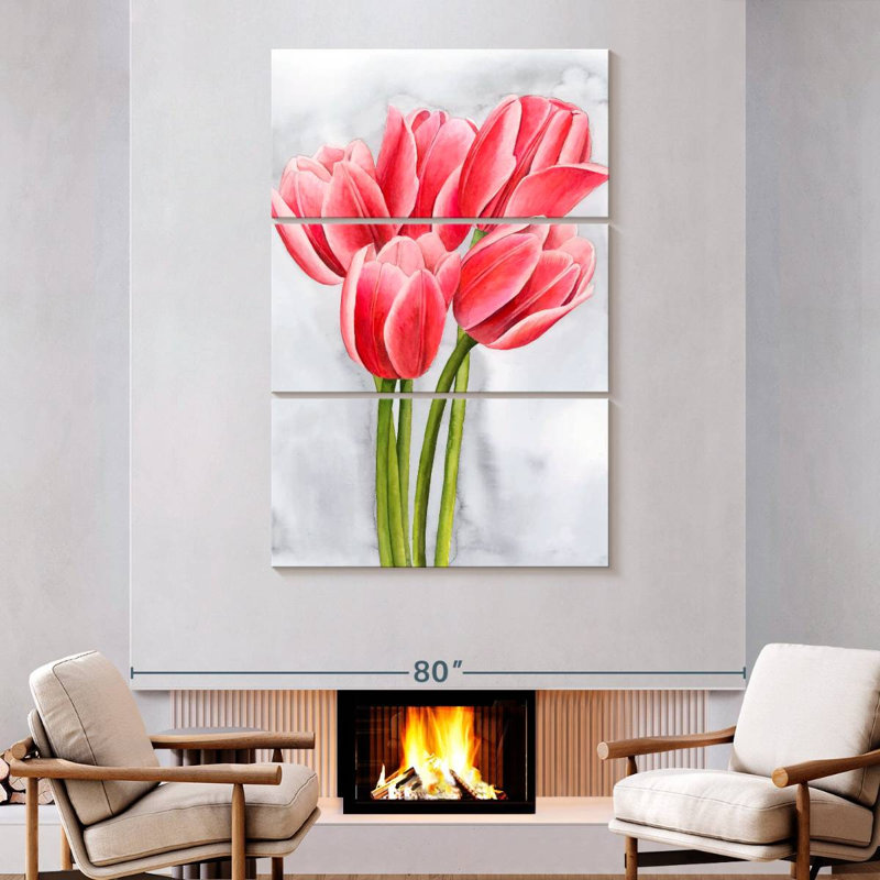 Tulipe enchevêtrement II, H 74 po x l 48 po