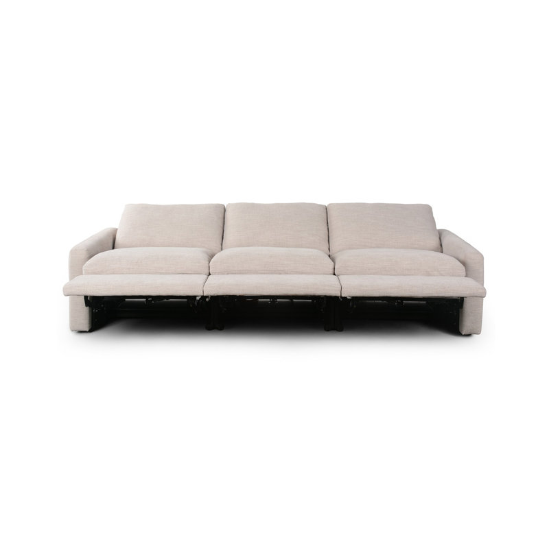 Tillery Power Reclining Sofa, Laken Stone Performance Weave