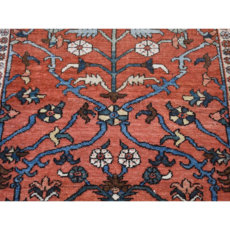 Thyron One-of-a-Kind 4'9" X 6'1" 1910s Wool Area Rug Red