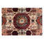 Hand-Knotted High-Quality Ivory and Red Runner