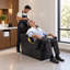 Ensemble fauteuil de shampoing haut de gamme, bac à shampoing et fauteuil pour salon de coiffure, fauteuil de shampoing professionnel avec coussin et éponges à mémoire de forme, bac à shampoing pour salon de coiffure-1313420506