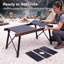 Table de camping modulaire, table d'extérieur pliante réglable en hauteur avec surface de cuisson extensible pour le camping, le barbecue et le patio-133288327