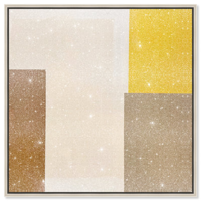 Cubes of Light I Canvas Abstract Print by Oliver Gal, Black Frame, 12 x 12