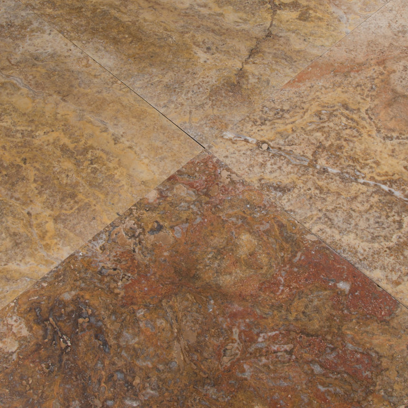 Marzana Aurelia 18 in. x 18 in. Honed Travertine Floor and Wall Tile
