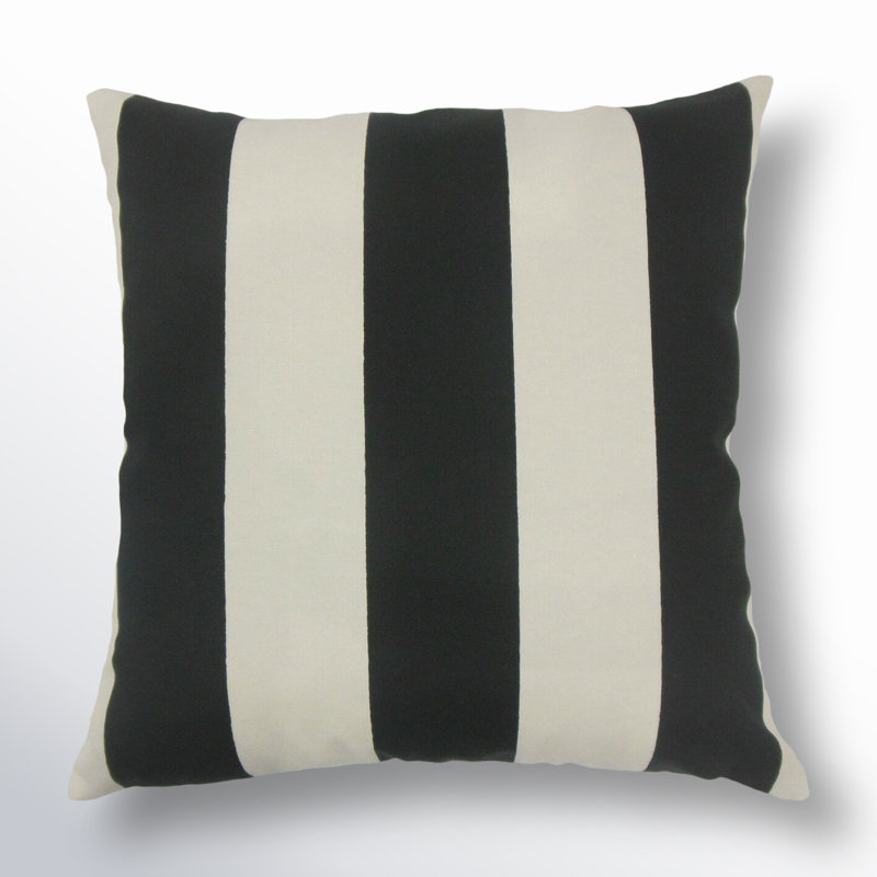 Kanha Striped Throw Pillow, 18" H x 18" W x 5" D, Citrus
