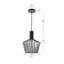Luminaire suspendu en métal 1 lumière Celyn-1542671405