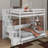 Full Over Full Size Murphy Bed With Hydraulic Lift & Desk Design-1956466611