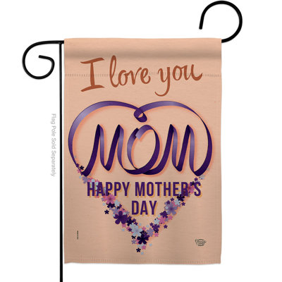 Drapeau de maison «Love My Mom»