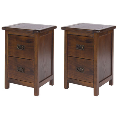 Boston 36cm W Solid Wood Bedside Table